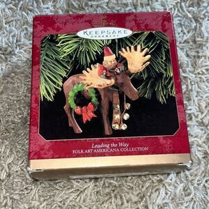 HALLMARK  KEEPSAKE LEADING THE WAY  FOLK ART AMERICANA COLLECTION